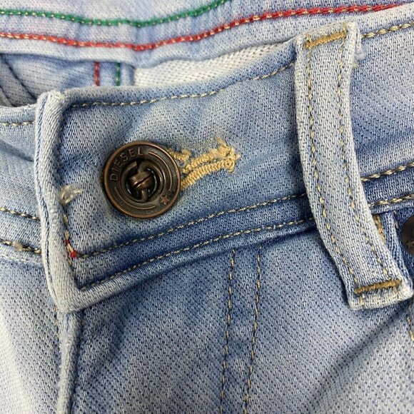 Diesel 1978 Womens Blue Light Wash Zatiny Denim Stretch Jeans 008D8 Estimate 27 - Picture 15 of 16